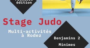 Stage de judo et multisports à RODEZ du 7 au 11 Juillet